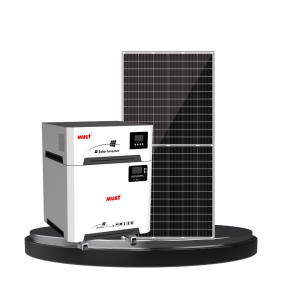 COMBO Sistema Solar Híbrido MUST 6KW  + Batería Litio 15.36 kWh300Ah